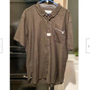 ButtonUp Short Sleeve Shirt Size-XXL Black /White